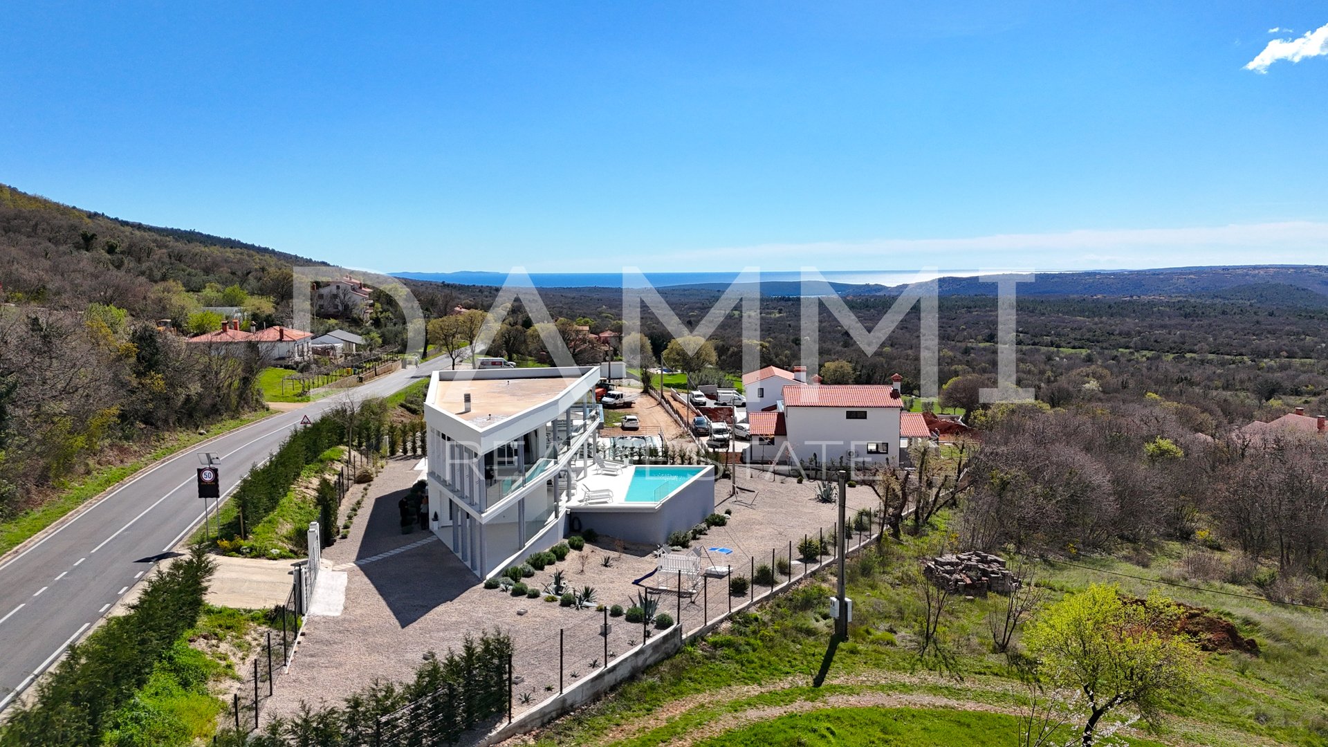 ISTRIEN, LABIN - Villa mit wunderschönem Blick auf das Meer