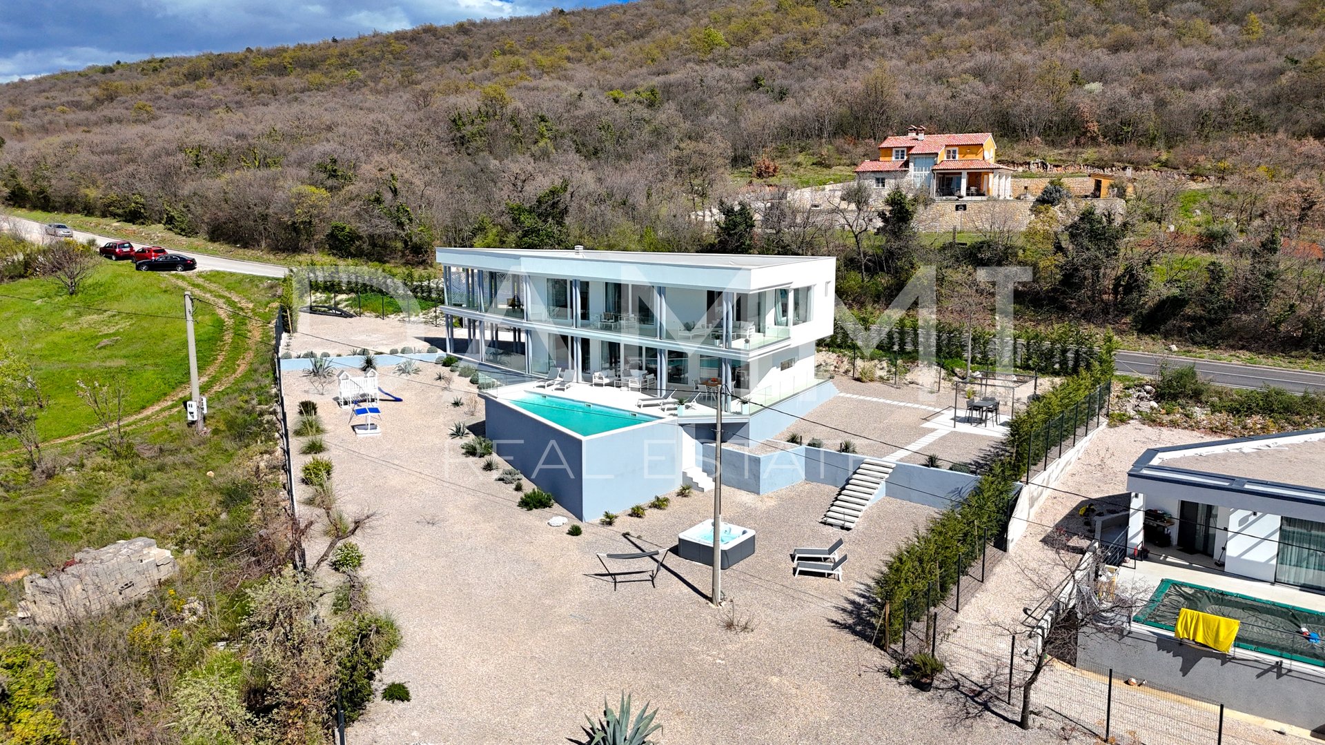 ISTRIA, LABIN - Villa con bellissima vista sul mare