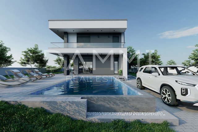 ISTRA, KANFANAR - Modern house with pool and seaview