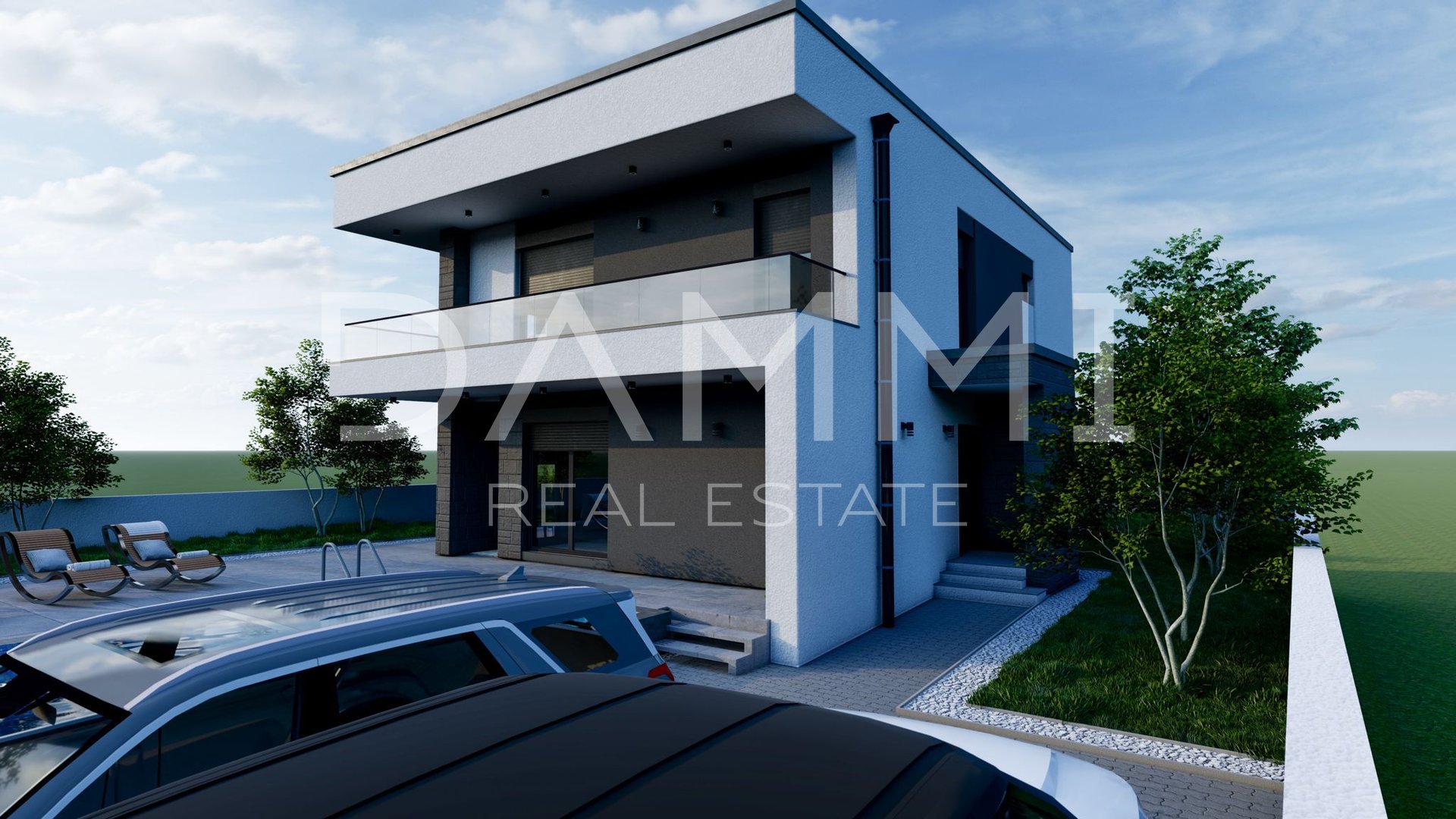 ISTRA, KANFANAR - Modern house with pool and seaview