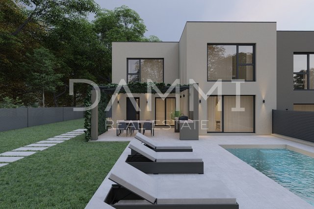 ISTRIA, NOVIGRAD - MODERN TERRACED HOUSE WITH SWIMMING POOL