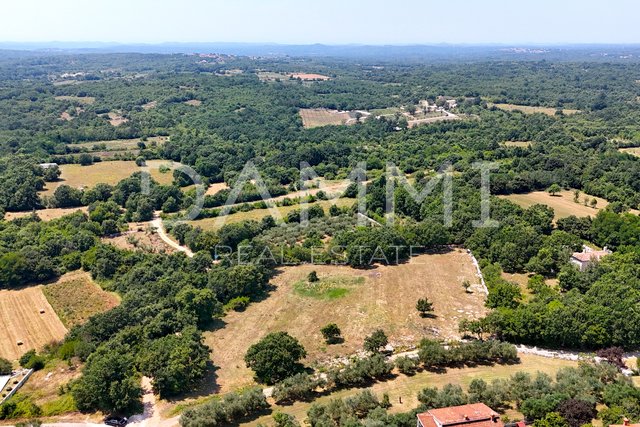 ISTRIA, KANFANAR - GRANDE TERRENO EDIFICABILE NELL'ENTROTERRA DI ROVIGNO