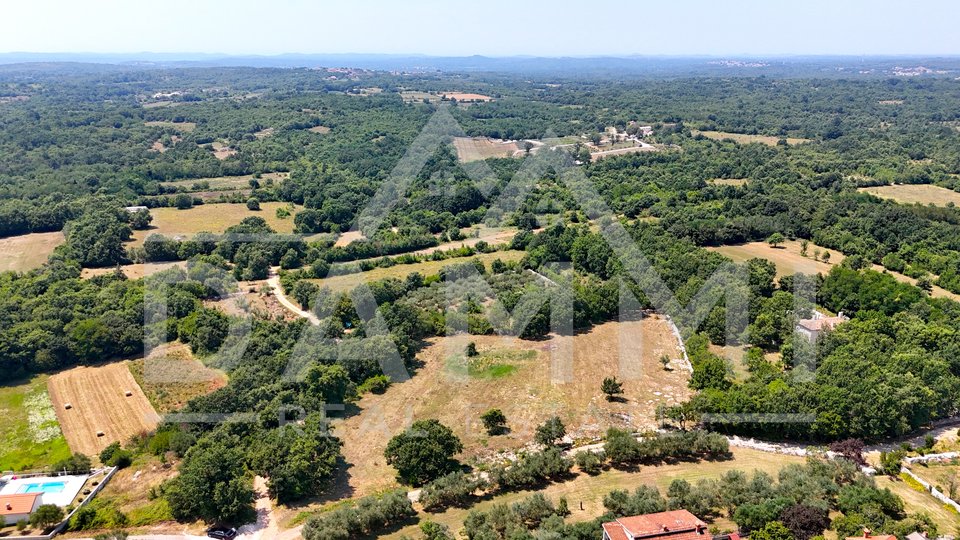 ISTRIA, KANFANAR - GRANDE TERRENO EDIFICABILE NELL'ENTROTERRA DI ROVIGNO