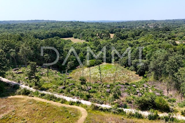 ISTRA, KANFANAR - Građevinsko zemljište na osamini 1006 m2