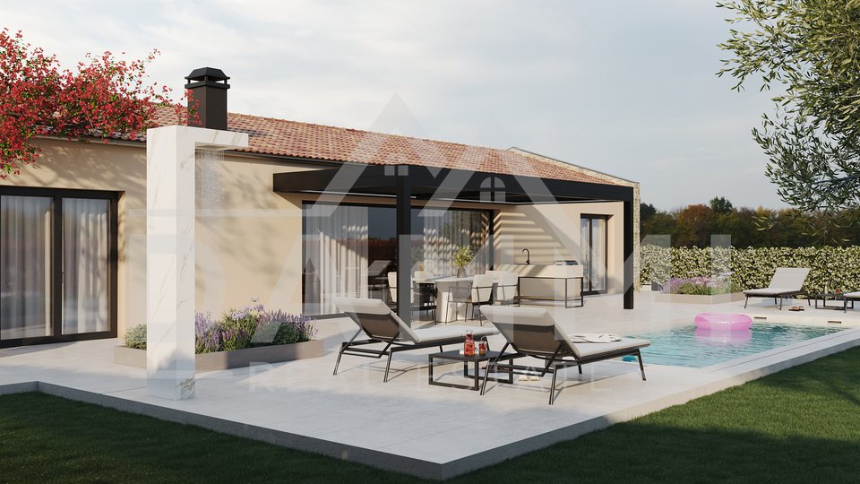 ISTRIA, ŽMINJ - Modern single-family house with swimming pool