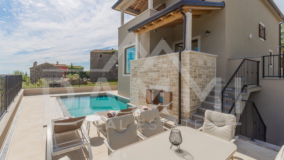 ISTRIEN, BUJE - Wunderschöne Villa mit Blick auf das Meer und die Natur