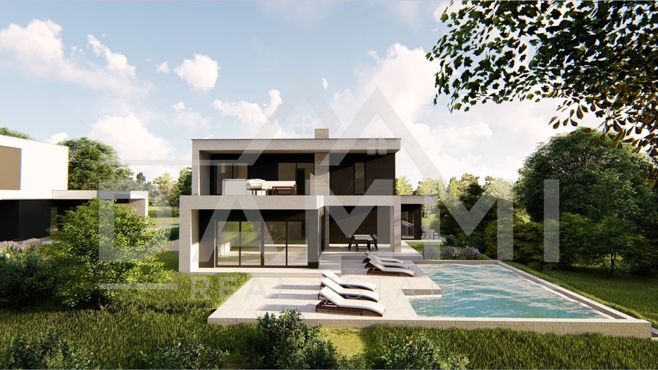 ISTRA, SVETVINČENAT - Moderna samostojeća kuća s bazenom